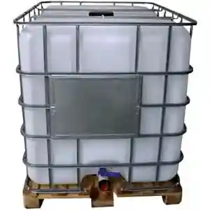 Cuve de récupération d'eau de pluie IBC 1000 litres avec armature métallique et palette